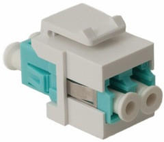 MODULE  FIBER OPTIC  LC  OM3  DUPLEX  WH