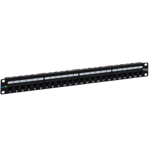 PATCH PANEL  CAT 6A  24-PORT  1 RMS
