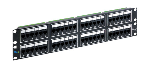 PATCH PANEL  CAT 6  48-PORT  2 RMS