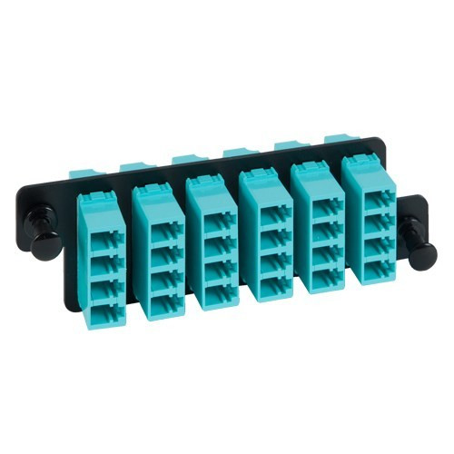 HD ADAPTER PANEL  6 QUAD LC  24F AQUA MM