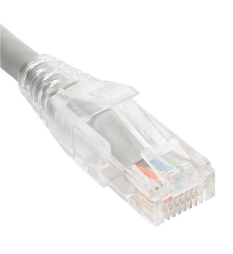 PATCH CORD CAT6 CLEAR BOOT 3  GRAY