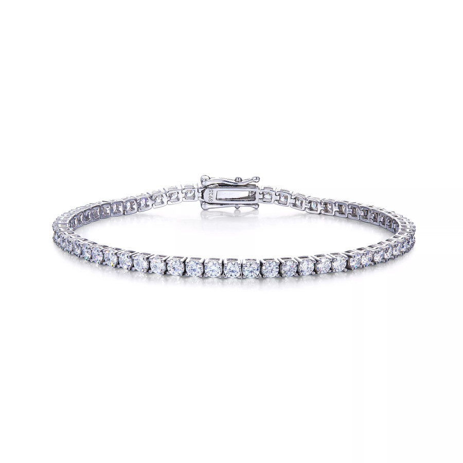 Moissanite Tennis Bracelet 5.5 to 19.5-Carats GRA Lab