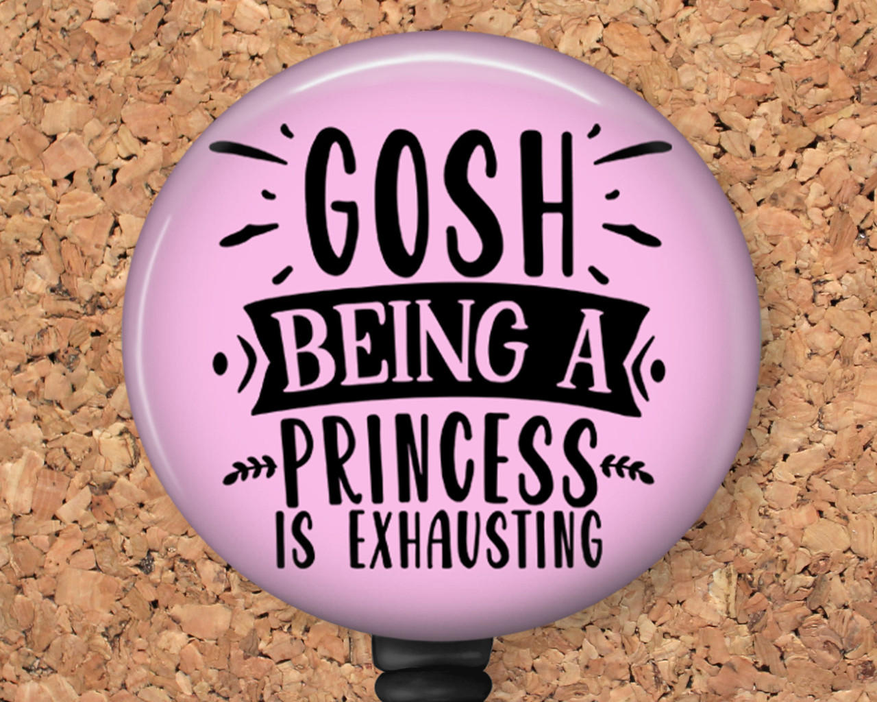 Princess retractable badge reel