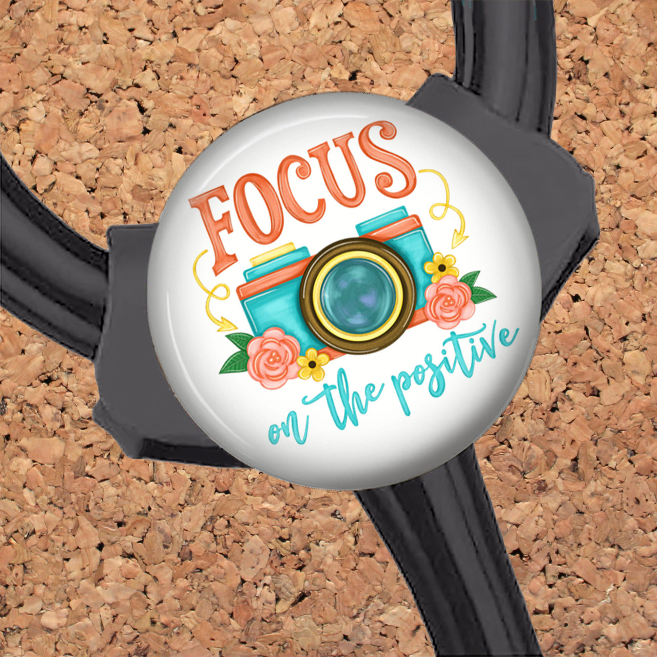 Camera Focus Retractable ID Badge Reel, Lanyard, or Carabiner