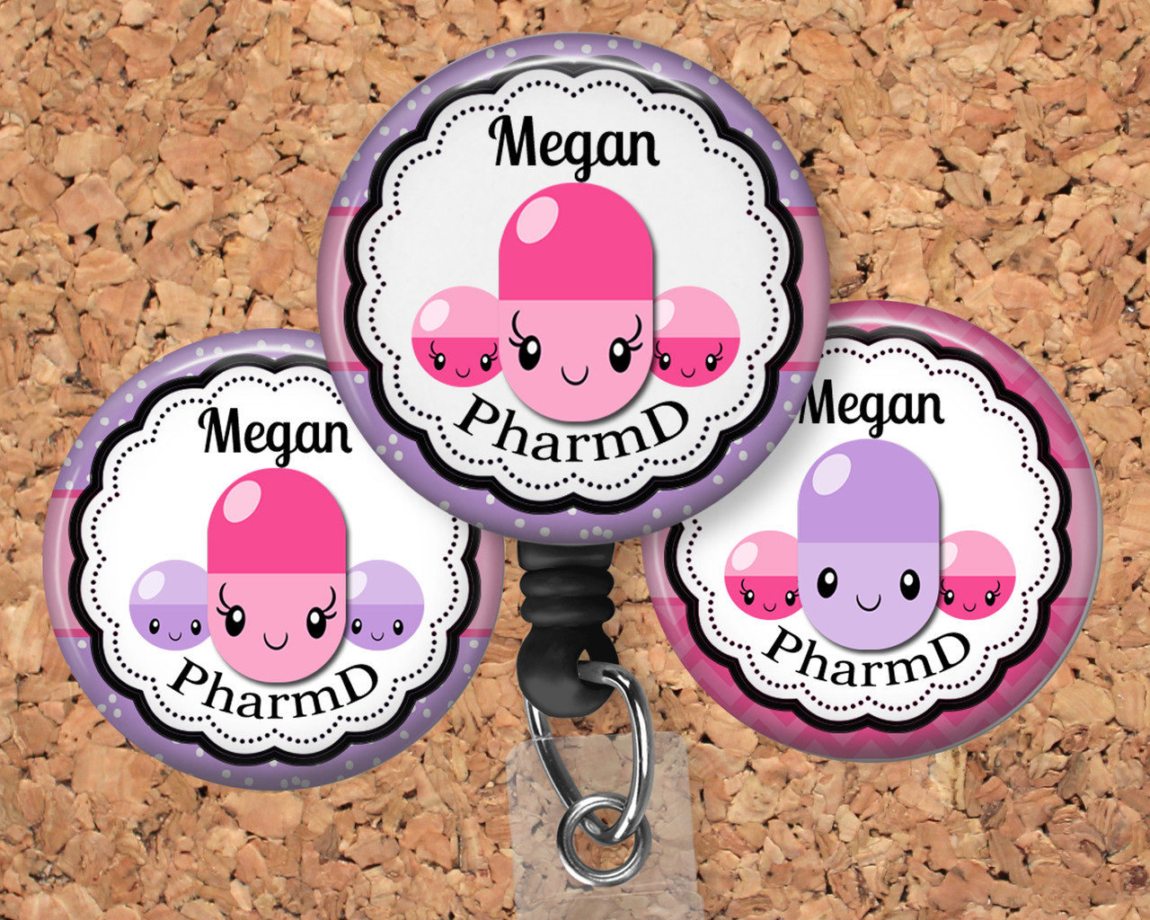 Pharmacy Tech badge reel