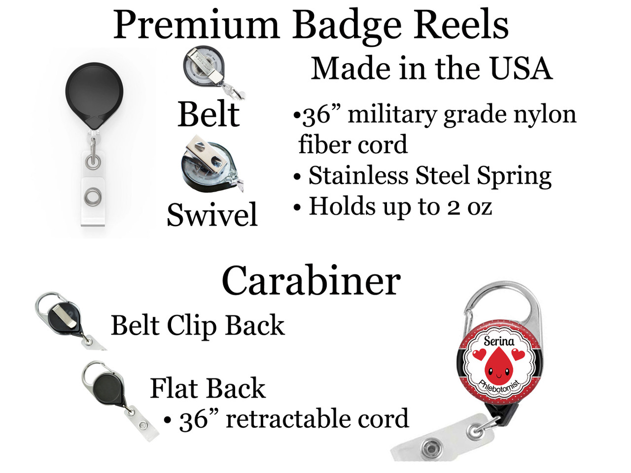 Badge Bases for Interchangeable Badge Tops - Badge Reel - Stethoscope -  Lanyard