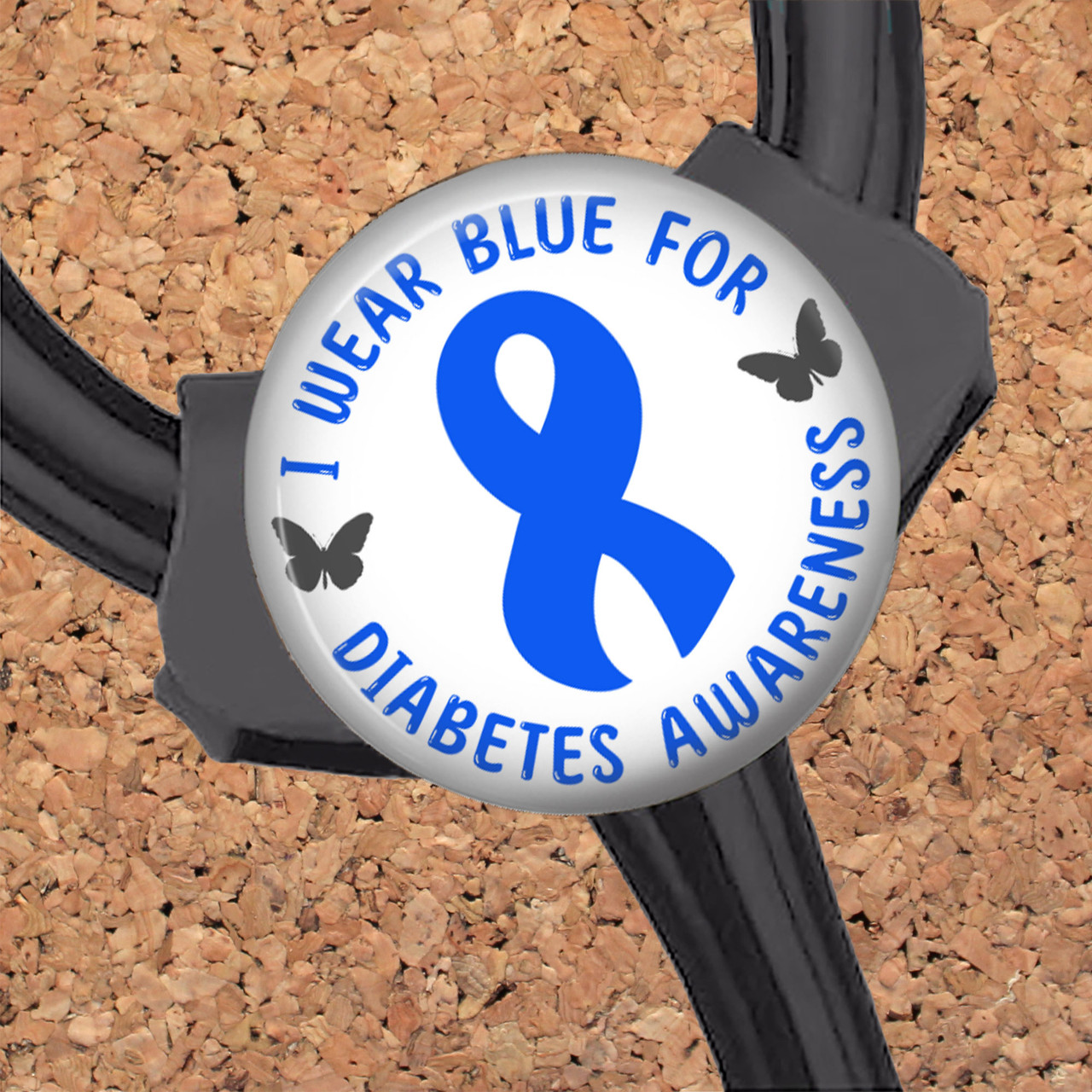 Diabetes Retractable ID Badge Reel, Lanyard, or Carabiner (6