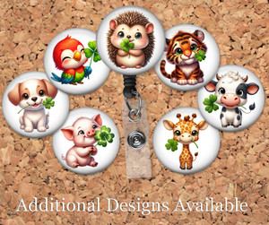 Dead Inside St. Patrick's Day Retractable ID Badge Reel, Lanyard, or  Carabiner - The Badge Patch (A Crystal Garden LLC)