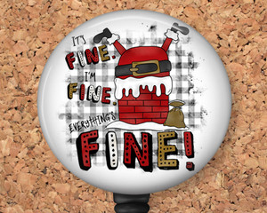 It's Fine I'm Fine Everything's Fine Badge Reel, Funny Zombie