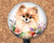 Pomeranian Retractable ID Badge Reel, Lanyard, or Carabiner