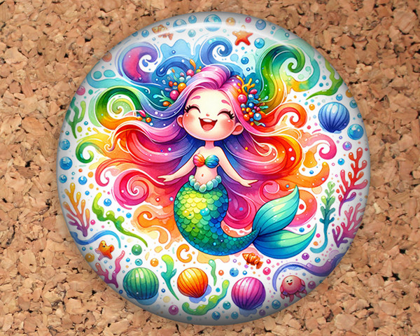Rainbow Mermaid Topper