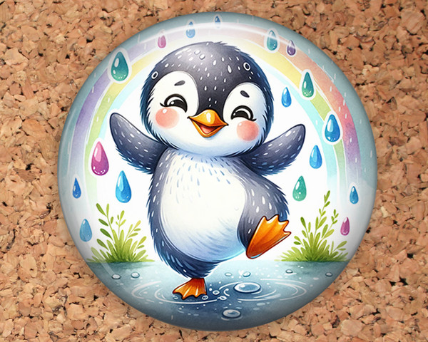 Rainbow Penguin Topper