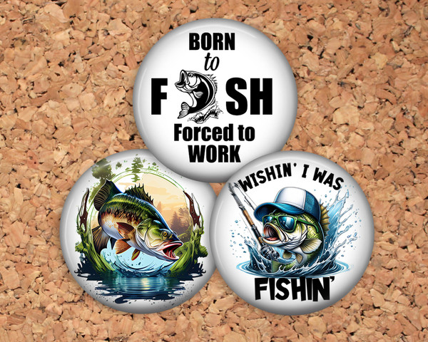 Fishing Badge Toppers