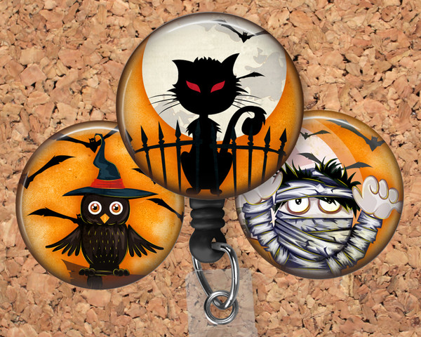 Halloween badge reel