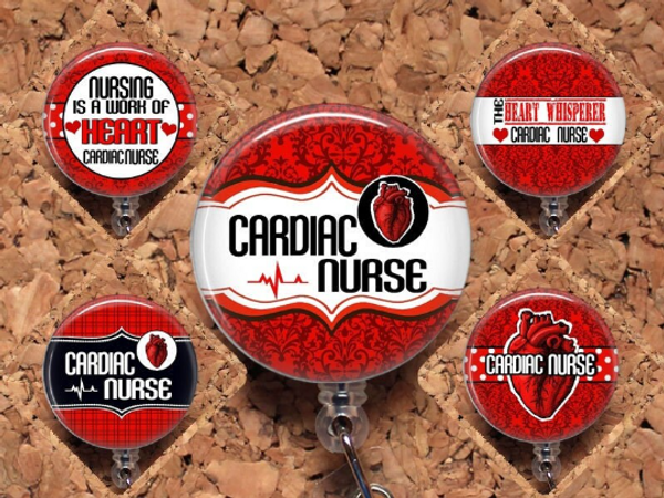 cardiac nurse badge reel
