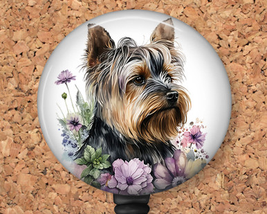  Yorkshire Terrier Yorkie Dog Lanyard Retractable Reel