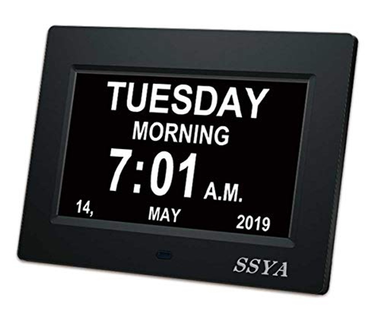 SSYA Digital Calendar Alarm Day Clock 12 Alarm Options Level 5 Auto