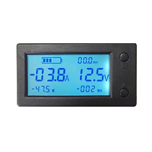 bayite DC 5120V 400A Mini Digital Current Voltage Amp Meter Gauge with