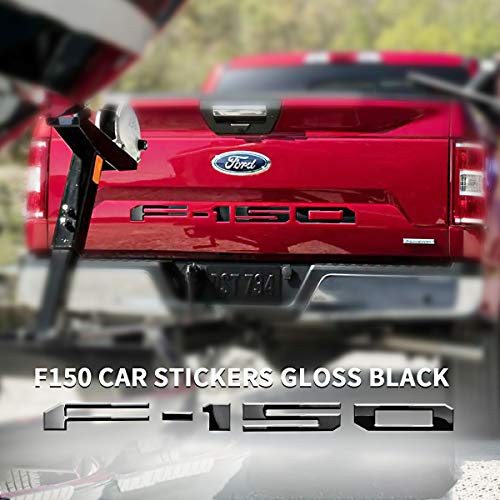 Lawr Adhesive F150 Tailgate Insert Letters, 3D F150 Emblem, Tailgate