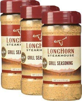 Longhorn Steakhouse Grill Seasoning 6oz Bottle (Pack of 3) by Longhorn Warehousesoverstock