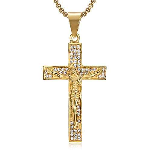 Gold Cross Necklace For Men Women Lee 