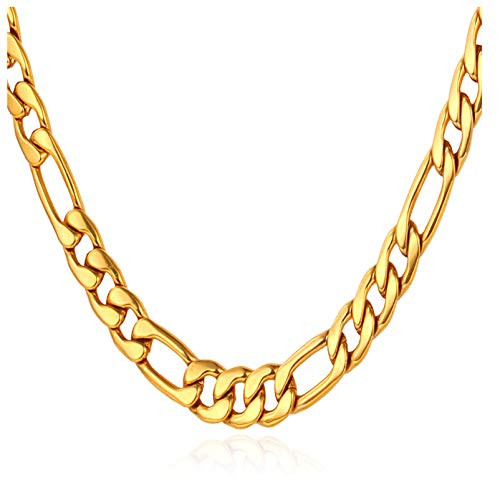 U7 Gold Chain-5MM Flat Link for Men 