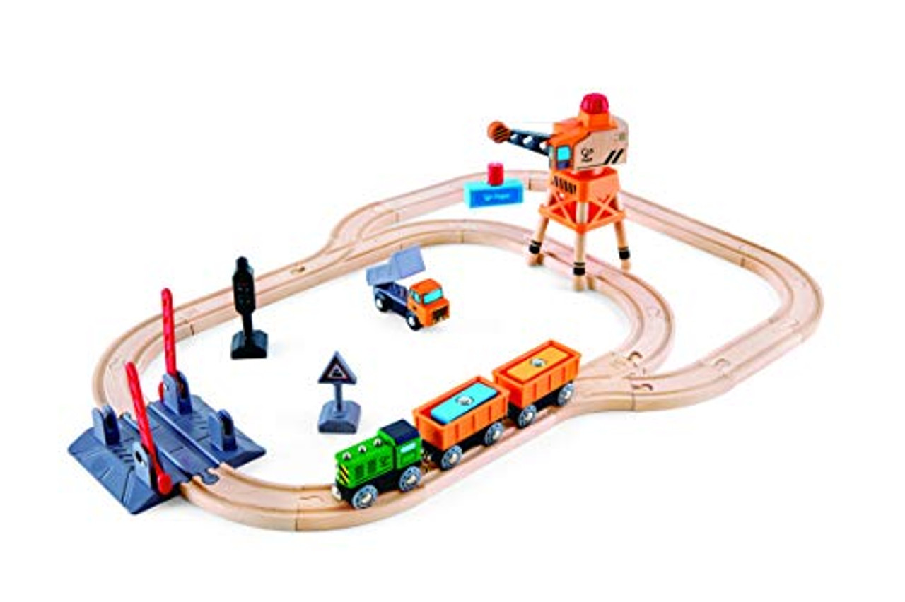 hape railway train set