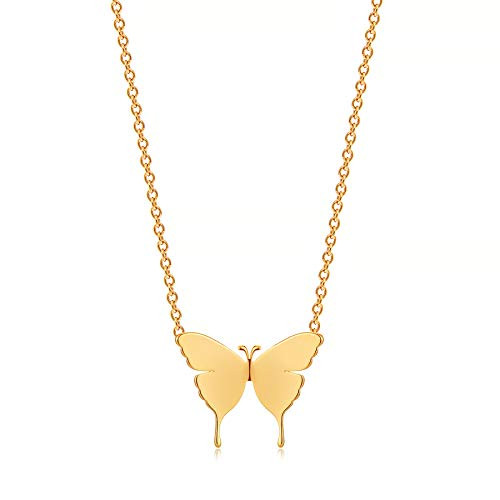 DREMMY STUDIOS Dainty Initial Butterfly 