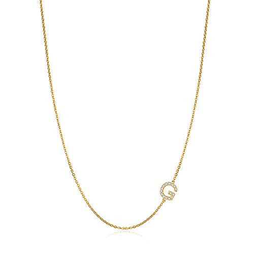 Women 14k Gold Filled Dainty Sideways G 