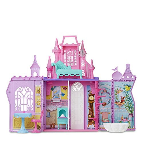 Disney Princess PopUp Palace, Castle Playset with Handle and 13