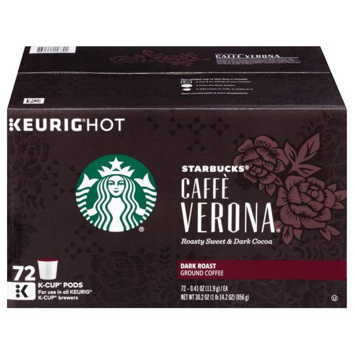 Starbucks Caffe Verona K-Cups, 72 Count 