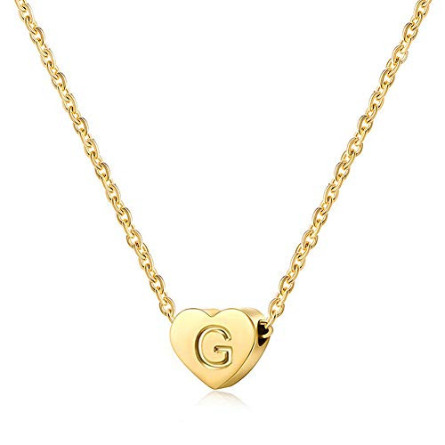 SWOPAN Gold Initial Letter Necklace for 