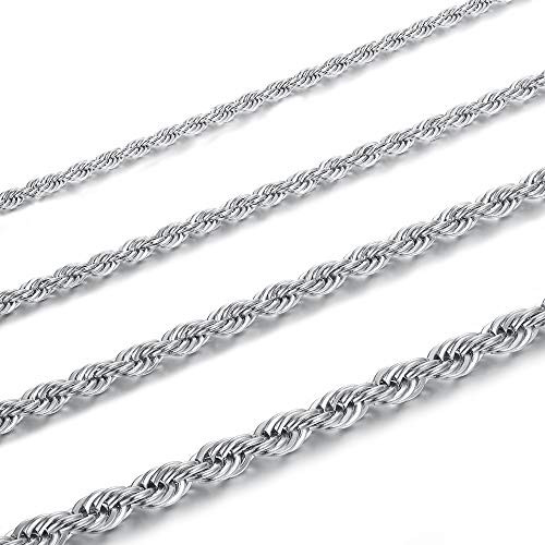 LOYALLOOK Mens Stainless Steel Chain 