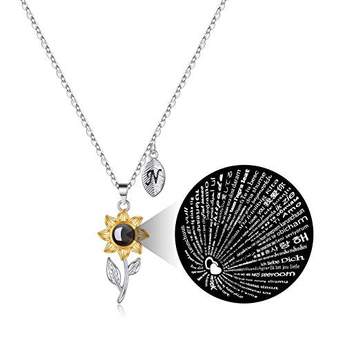 Sunflower Pendant Love Necklaces 