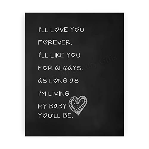 I Love You Forever My Baby Youll Be Inspirational Wall Art 8 X 10 Love Marriage Quotes Poster Print Ready To Frame Romantic Home Bedroom Office Studio Dorm Decor Great Gift For Couples Warehousesoverstock