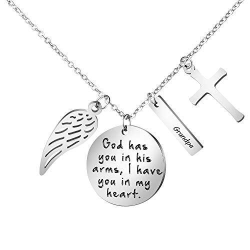 Personalized Memorial Necklace Sympathy 
