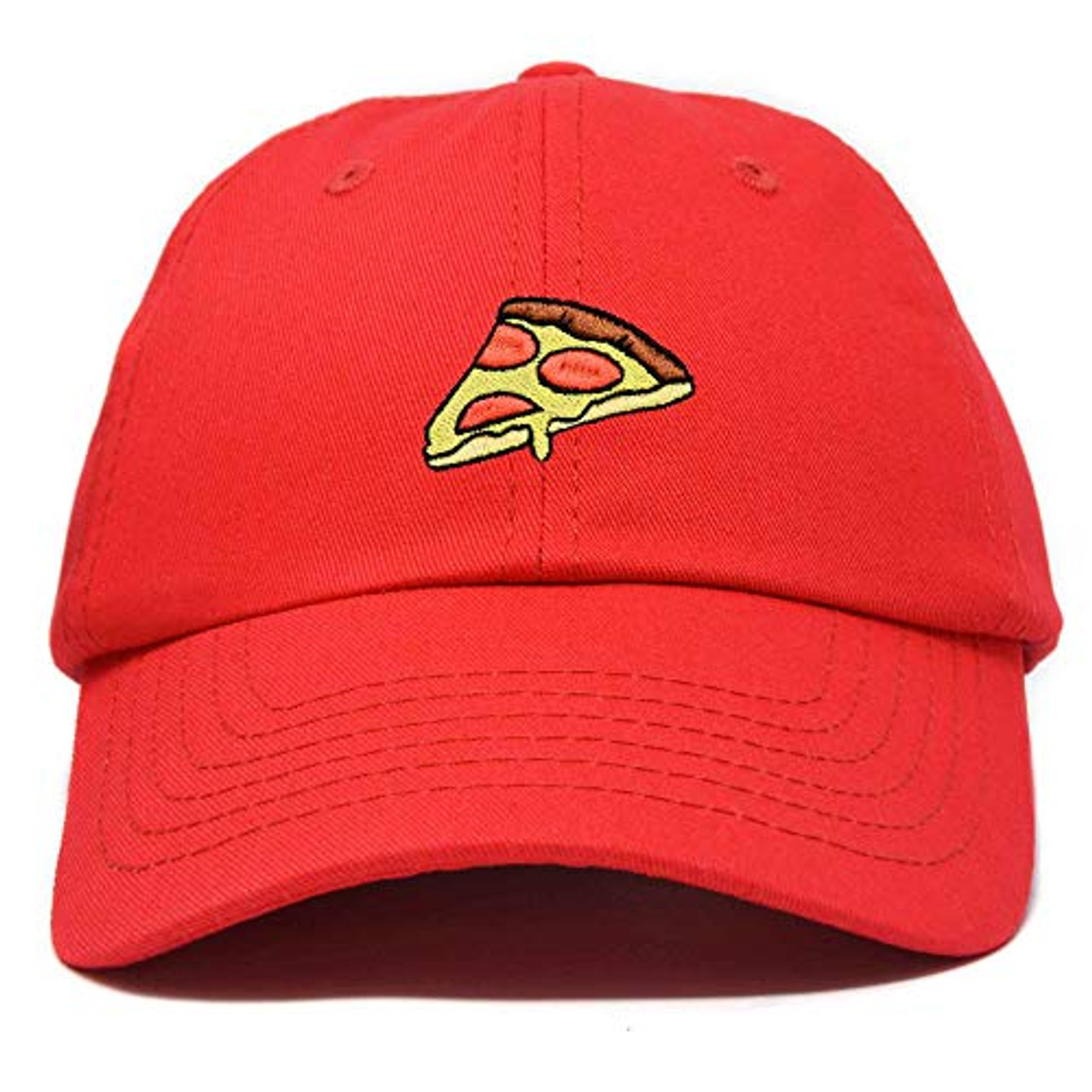 red pizza hat