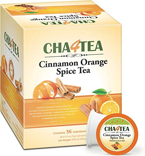 Cha4Tea 36-Count Cinnamon Orange Spice 