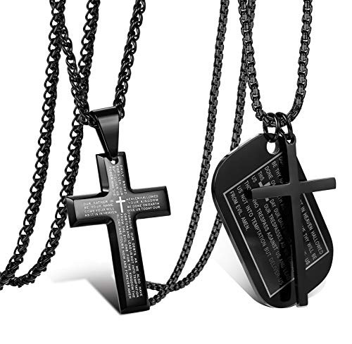 Lords Prayer Necklace Military Tag 
