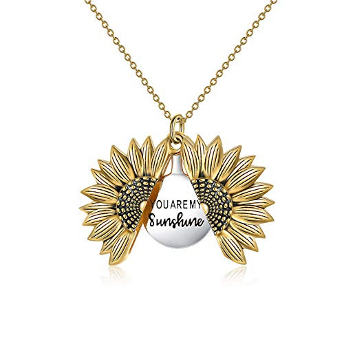 Sterling Silver Sunflower Locket 