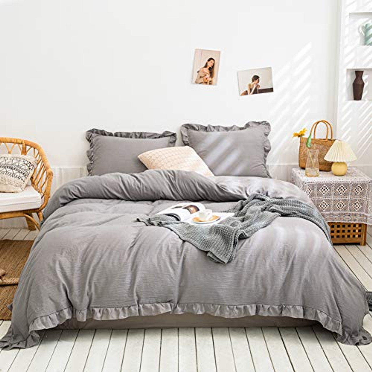 light grey duvet sets