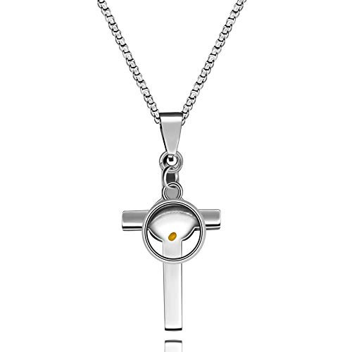 Simple Plain Cross Pendant Chain 