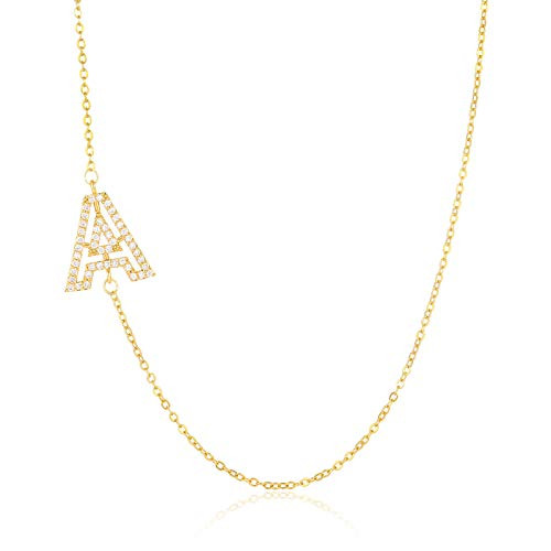 YBMYCM Letter Pendant Initial Necklaces 
