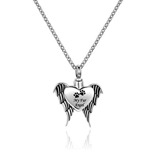 QeenseKc Heart Urn Necklace for Human 
