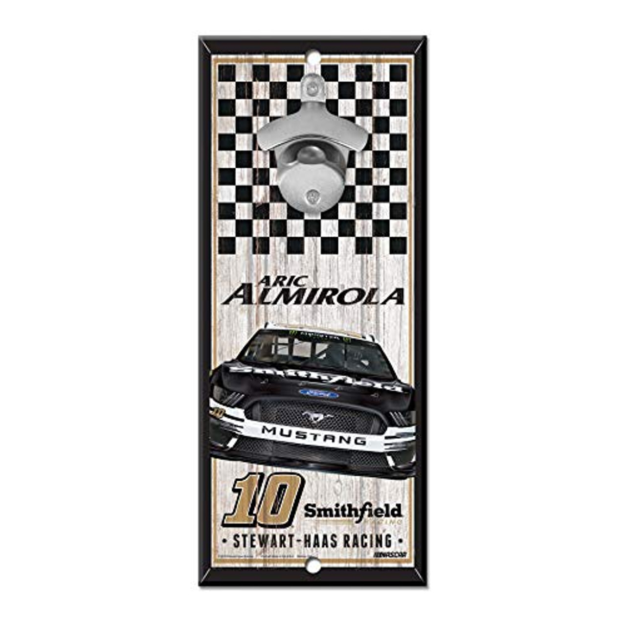na WinCraft NASCAR Stewart Haas Racing Aric Almirola NASCAR Aric Almirola Patriotic #10 12 oz Can Cooler Multi 