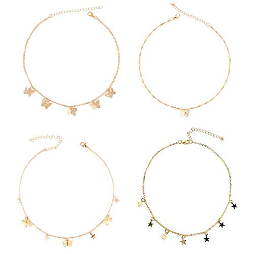 Layered Choker Necklaces Set 
