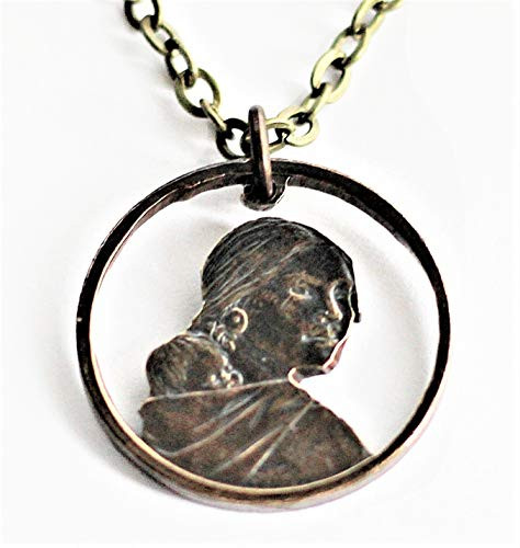 Cut Coin Necklace Sacagawea 