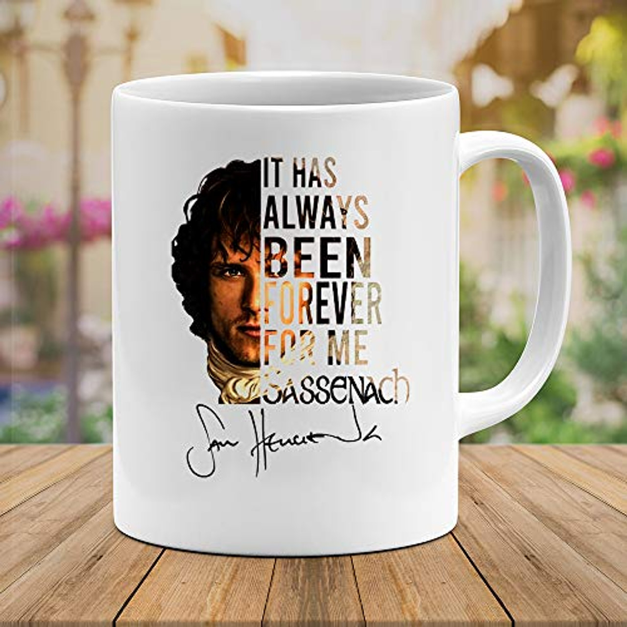 tea cup drama show Sam Heughan Coffee mug Outlander 