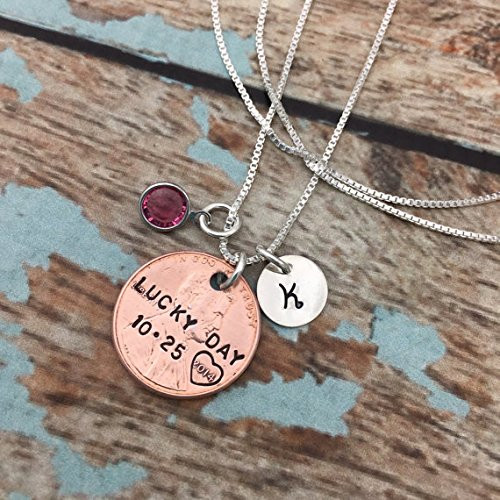 Birthstone Hand Stamped Jewelry 