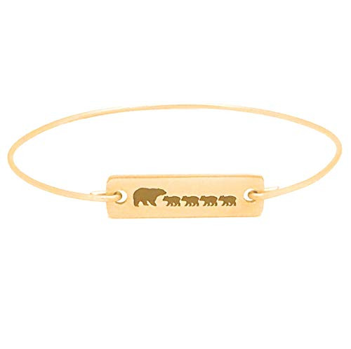 Mama Bear with 4 Cubs Bracelet Mom 